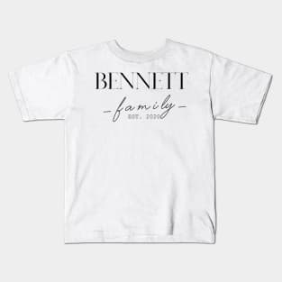 Bennett Family EST. 2020, Surname, Bennett Kids T-Shirt